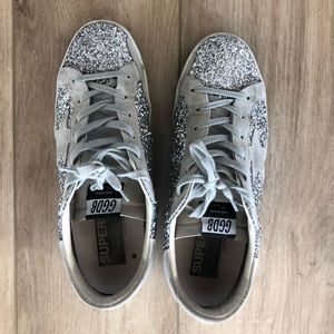 Golden Goose SSense Exclusive silver glitter 41